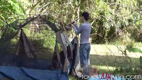 ”Watching Wifey Fuck Camping Neighbor in Tent”