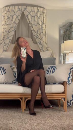 Jenn Angel Stockings, Heels, Lingerie Afternoon Quickie Tape