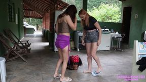 JENNIFER and MANUELA - Lie flat and worship our feet! (4K)