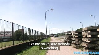 PublicAgent Outdoor Fucking with a Sexy Blonde
