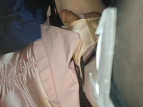 Pink panties on penis