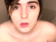 Solo ladyboy masturbation