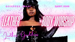 Leather Goddess JOI: Goddess Imani Saint John Controls Your Pathetic Orgasm