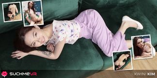 Horny Little Spinner Kwini Kim Adores Big Veiny Cocks