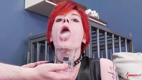 Redheaded cutie's anus is ravaged by relentless thrusts and merciless fingering&#x1F449;.