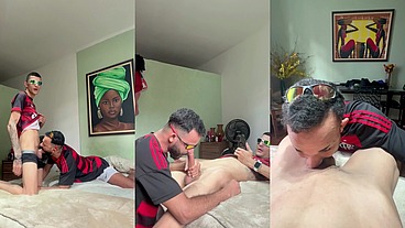 ARROMBEI O CAFUÇU, FIZ ELE DE PUTINHA E AINDA LEITEI O CUZÃO.