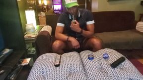 Kenniejai Smokes and Jerks in Blue Nikes Part One