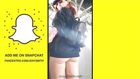 Snapchat by Jeny Smith: Wet Pantyhose &mdash;  public flashing &mdash;  etc