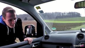 german mature julia pink seduce hitchhiker boy to cheating fuck in car rim whit plug in ass