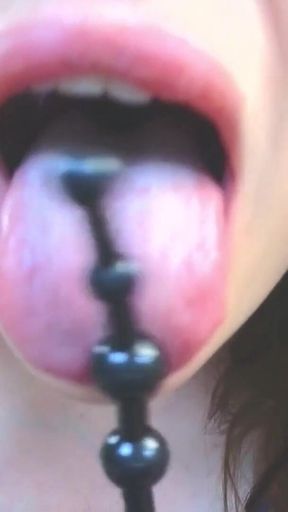 From Ass to Mouth to Eyes - Alice’s Extreme Anal Beads Play