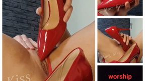 worship & heelfuck my latex heels