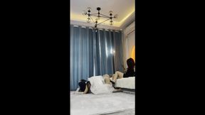 Petpaly Doggy Petgirl Puppy play with two girls for Bride Slave training #CL011