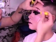 Asian Princess Emo Crossdresser's Vintage Webcam Show
