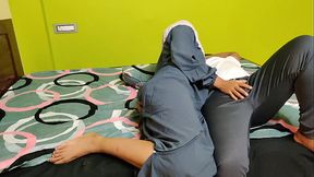 Cheating Hijab Wife Gets Her Pussy Fucked By Stepbrother