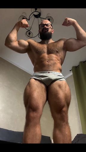 Use Your Mouth to Worship My Feet and Muscles