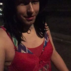 Walking down the Street as a little Sissy bitch