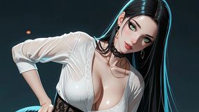 she bends the line you follow (ai video)