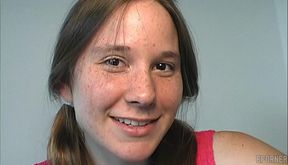 Alexia kneels with vintage teen passion in sultry ecstasy