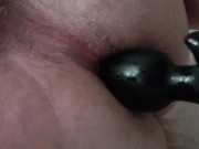 Opening up my ass for Anal Play with my Rocks-Off Butt Throb ButtPlug