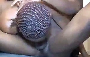 Black hood rat gets mouth and pussy destroyed by cock