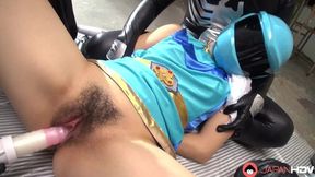 Japanese Blue Space Girl Takes Group Sex And Toys Uncensored