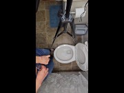 Nerdy Faery Standing Jeans Piss One Handed POV Blooper