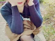 【ドキュメント】＜早朝＞上野公園💛遠隔ディルドオナニー💛ご主人様助けてください