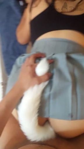 THE HORNY STEPSISTER LIKES TO DRESS UP AS A KITTEN TO FUCK (SHORT VIDEO)