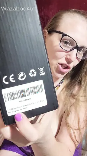 Squirty girl gets squirted by huge dildo