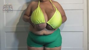 Big Black Boobs in a Bikini