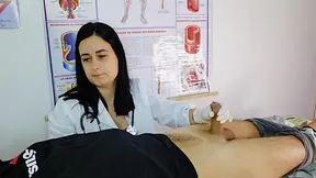 When the nurse sees the erection, she unexpectedly crosses the line