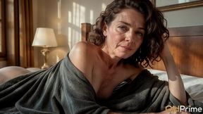 a hot granny with big tits rides a cock and moans loudly [ai]