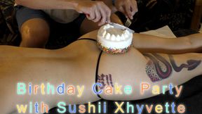Eating Birthday Cake off Sushii Xhyvette's Booty