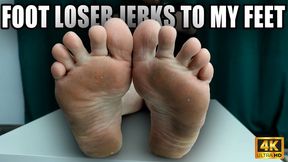 Foot Loser Jerks To My Feet - Foot Fetish JOI - 4k UHD 2160p - KingMarti - MOV
