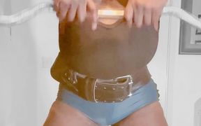 Home Shoulder & Butt Revealing Workout & Prostate Milk Cum