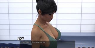 Stranded in Space - the Busty 38 Year Old MILF Lets Me See Her Beautiful Tits