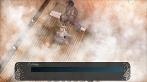 Emily Giving Footjob To Shemale Girl Huge Cock In Sauna