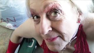 My kinky Marionette dominates me with her big cock and deepthroats my cum