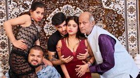 Indian Desi Gangbang birthday party sex thresome foursome video