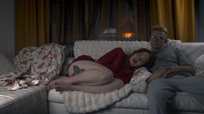 i used my step mom’s mouth & pussy while she “nap” on christmas