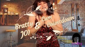 Bratty Joi and Cum Countdown