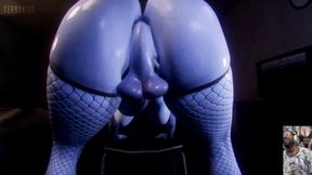 Huge Thicc Transgender Widowmaker Twerks Her Cock, Widowmaker Fucks Juno’s Fat Ass