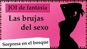 JOI fantas&iacute_a medieval. Pillados en el bosque.