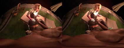 Futa Gwen Stacy - Late Night Roof-top Sideways Anal Getaway - Marvel VR Porn