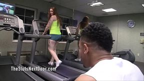 Ludus Adonis teaches Ginger Reigh how to workout