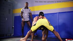 Hot Fetish Wrestling: Interracial Threesome with Adrian Hart