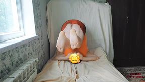 Cumshot finally unleashed from her cute ladyboy cock