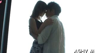 Delectable nipponese Aozora Yamakawa fucked in cunny