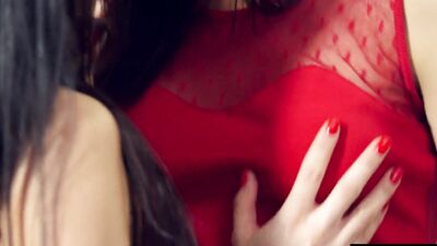 Two outstanding lesbians are showing some love to each other