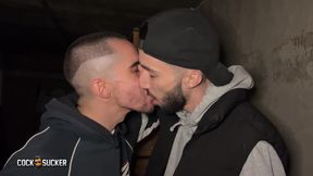 Gay Beur Sucks Big Cock In A Parking Lot